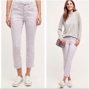 Pilcro Stet Ankle Jeans Lavender Lilac Purple Size 29